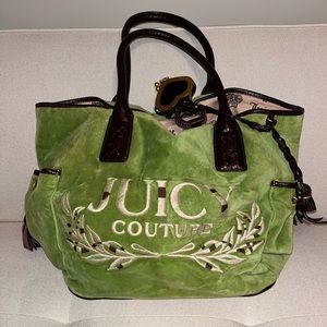 Green Velvet Juicy Couture Purse